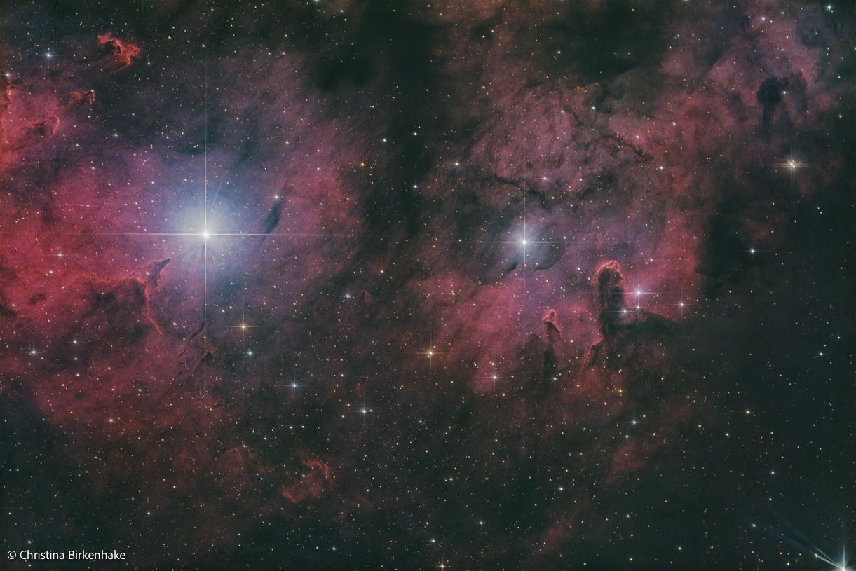 Emissionsnebel, Sternbild Kepheus